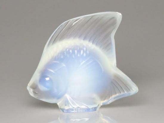 ラリック フィギュリン ○ ポワソン オパール 魚 オブジェ