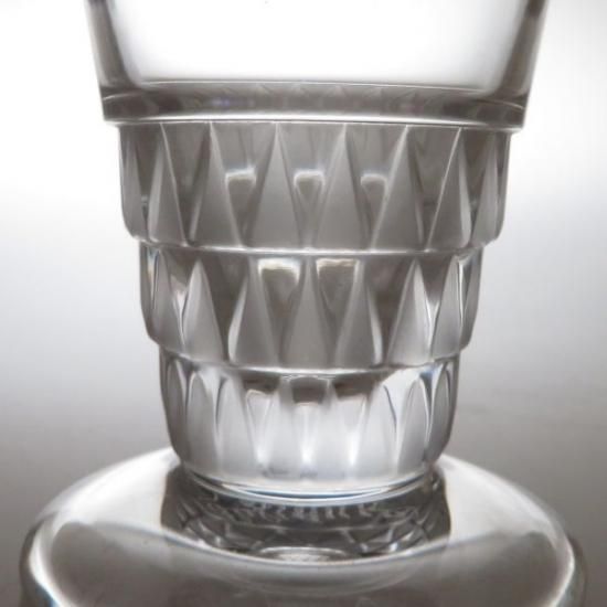 ラリック グラス ○ ブルグイユ ワイン グラス 幾何学文様 クリスタル