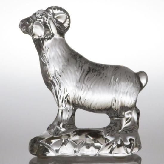 バカラ フィギュリン ○ 羊 置物 ひつじ オーナメント 干支 十二支 未