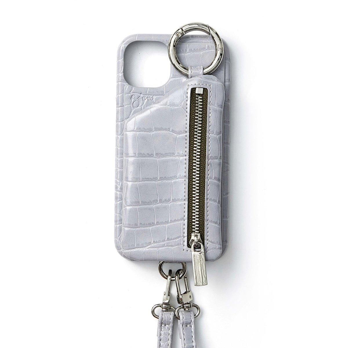 croco case | iPhone15Pro / ash gray - ajew