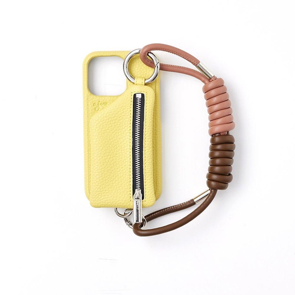 Coil strap | pinkbeige×darkbrown - ajew