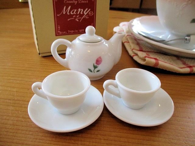 マニーローズ 陶器プティ・マニーディネット セット（ままごと