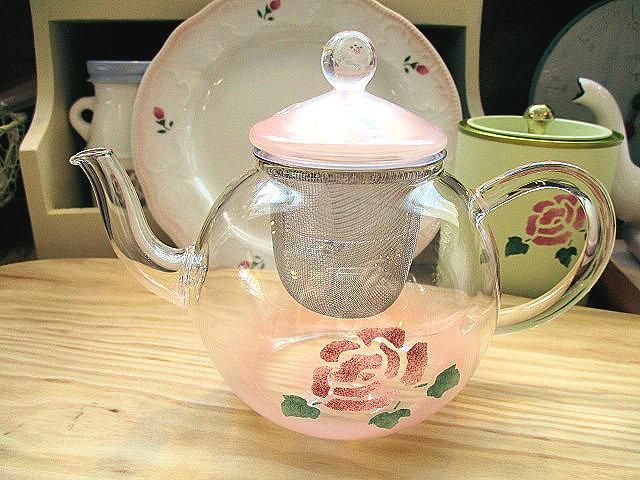 マニーローズ 耐熱ガラスティーポットシノワズリー - 「フランス雑貨