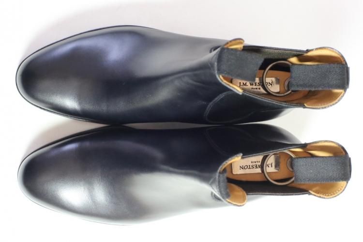 27日までで終了J.M.Weston チェルシーブーツ 収納袋とシューツリー付き