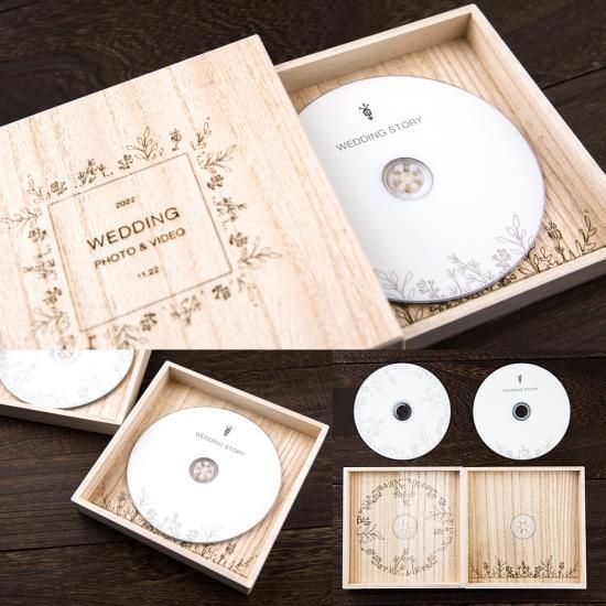 デザイン桐箱DVDケース☆Botanical☆DVD-R付き【文字入れサービス