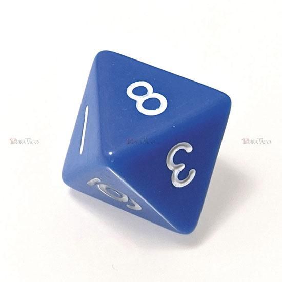 単品◇不透明【青】8面サイコロ(ダイス) - クトゥルフ神話TRPGサイコロ