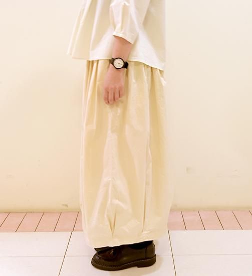 HARVESTY 40コーマ糸ツイルサーカスキュロットパンツ A21609