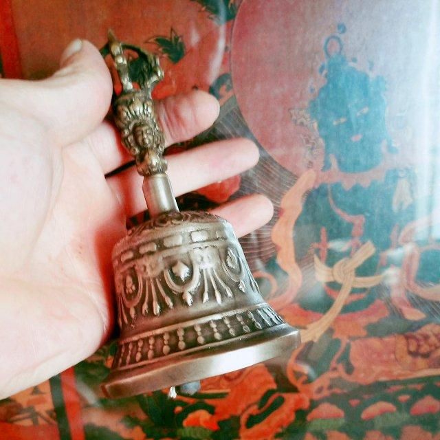 チベタン ベル＆ドルジェ set 中 ハイクオリティ チベット密教法具