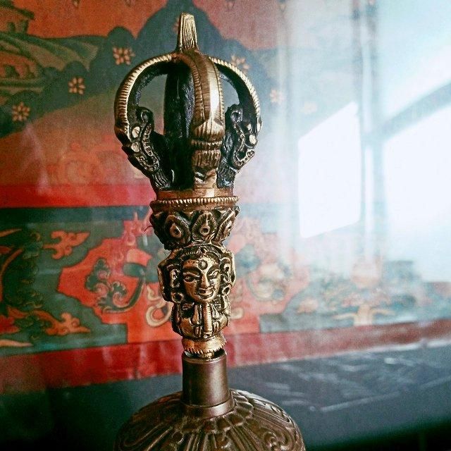 チベタン ベル＆ドルジェ set 大 ハイクオリティ チベット密教法具