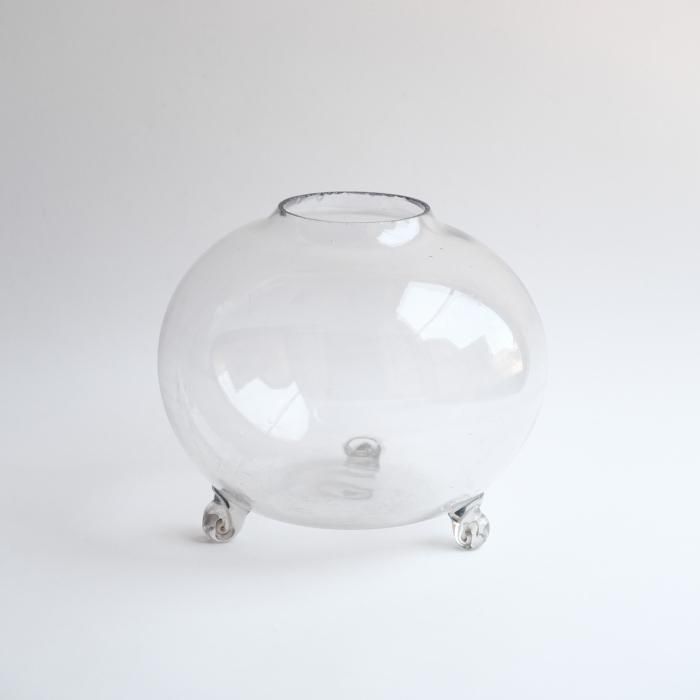 三脚硝子金魚鉢 - わより