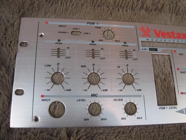 VESTAX PMC-25 / PMC-250 用 ロータリーフェーダーパネル セット