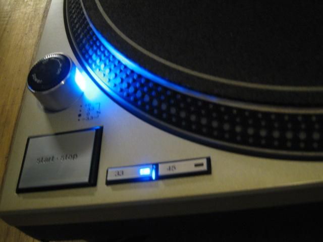 TECHNICS SL-1200 mk3d 全ライト青色LED 交換済みテクニクス ターン