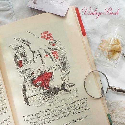 アメリカ 1958年 ヴィンテージ本【不思議の国のアリス 3匹の小さな子猫