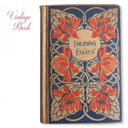 アメリカ 1900年初頭 ヴィンテージ本【EMERSON'S ESSAYS】