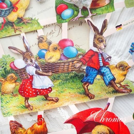 ドイツ クロモス【M】＜イースターラビット 復活祭 うさぎ にわとり