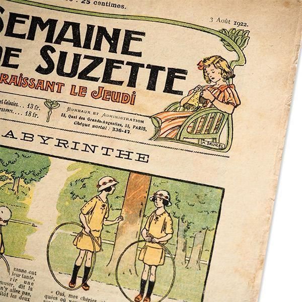 フランス アンティーク La Semaine de Suzette（アンティーク週間誌 U