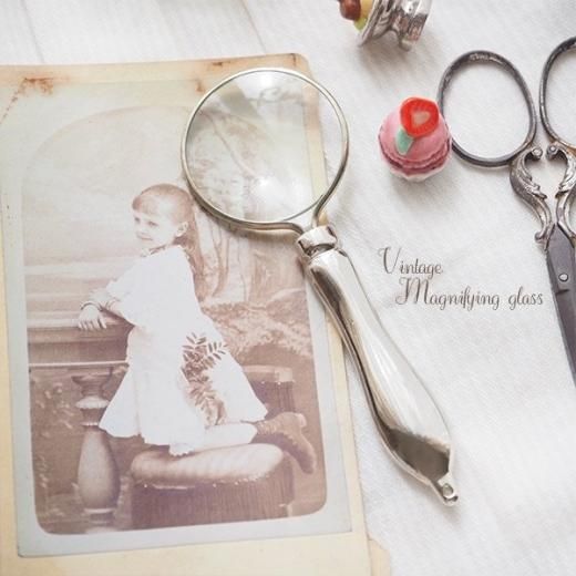 単品販売】ハンガリー 蚤の市 アンティーク ルーペ （虫眼鏡 マグニ