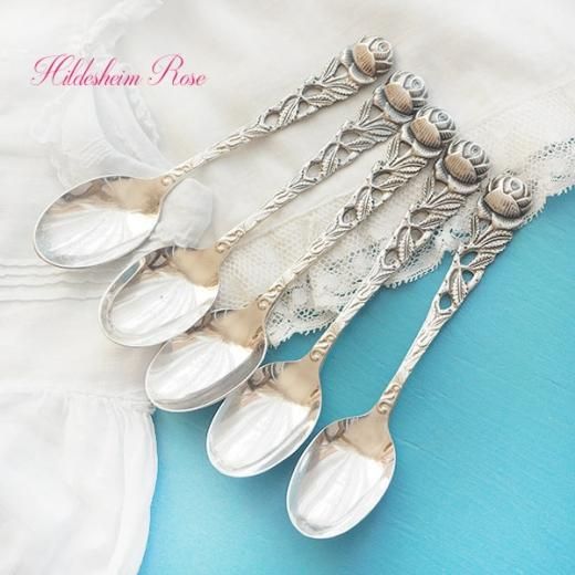 ドイツ アンティーク ヒルデスハイムローズ スプーン・フォーク【単品