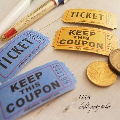 USA パーティー ダブル ロール チケット 【20枚セット】 - フランス