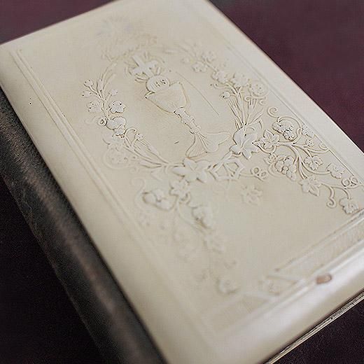 送料無料】チェコ アンティーク セルロイド製本 祈祷書 聖書