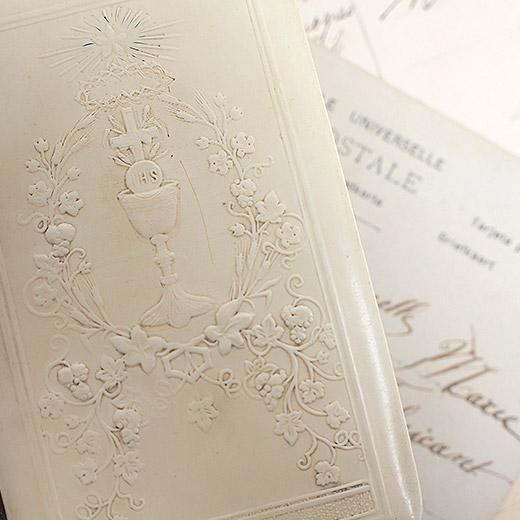 送料無料】チェコ アンティーク セルロイド製本 祈祷書 聖書