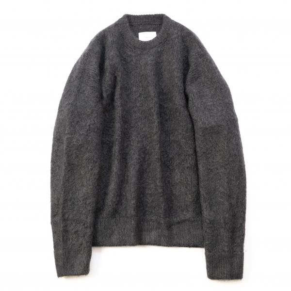 stein(シュタイン)/BI COLOR RIB SUPER KID MOHAIR LS/Dark charcoal