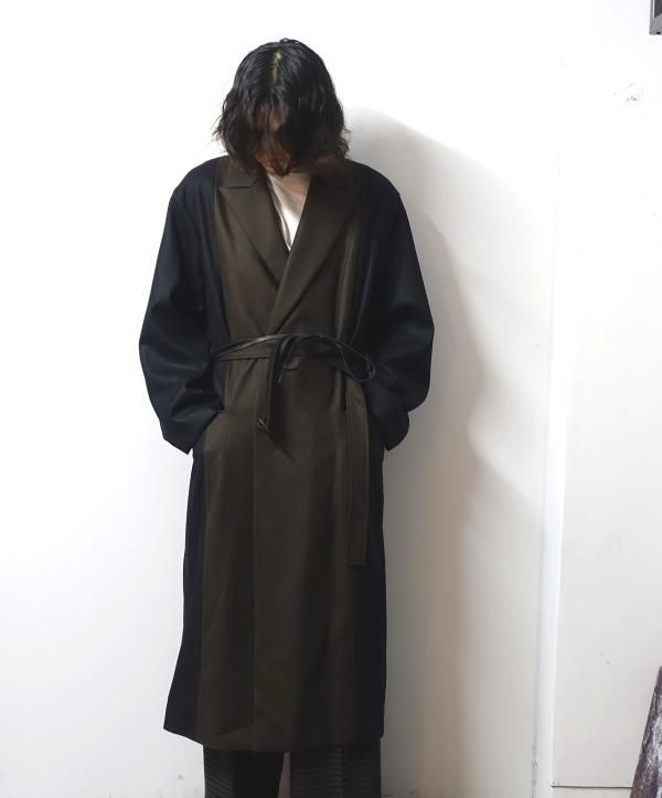 URU(ウル)/SHAWL COLLAR COAT/D.Navy 通販 取り扱い-CONCRETE RIVER