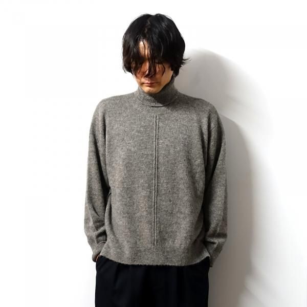 ssstein(シュタイン)/WOOL/ALPACA KNIT LOOSE TURTLE NECK PO/GREIGE