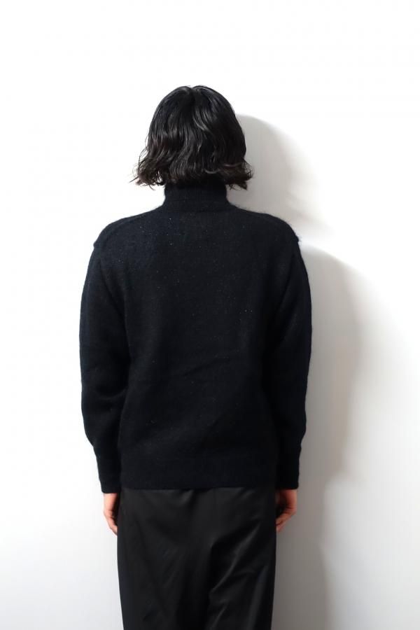 ssstein(シュタイン)/MOHAIR GLITTER KNIT TURTLE NECK LS/BLACK 通販