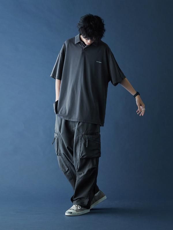 GOOPiMADE - “GNV-07“ Soft Box Polo Shirt - SHINKIROU1.0