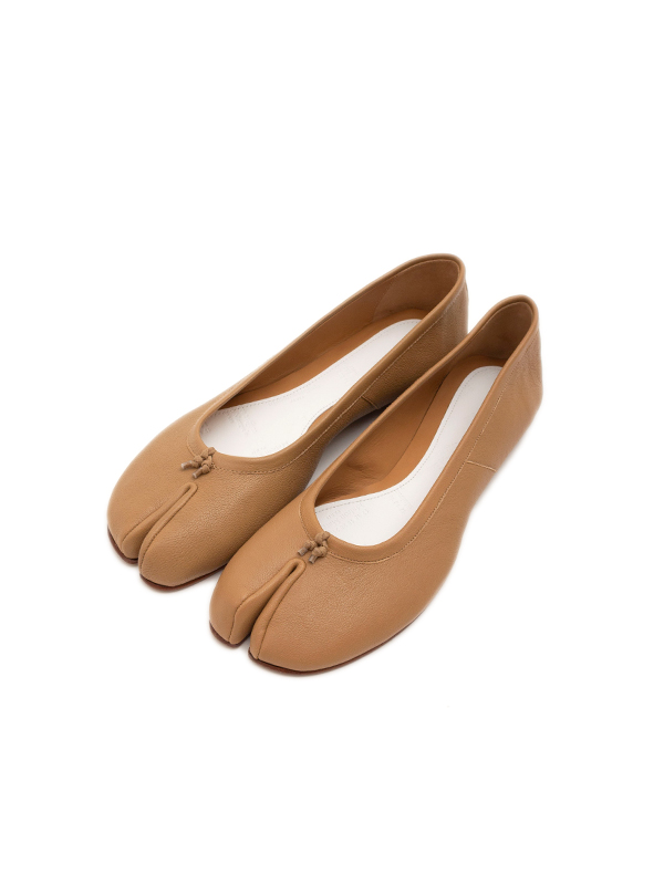 Tabi ballet shoes(vintage leather)-足袋バレエシューズ-Maison
