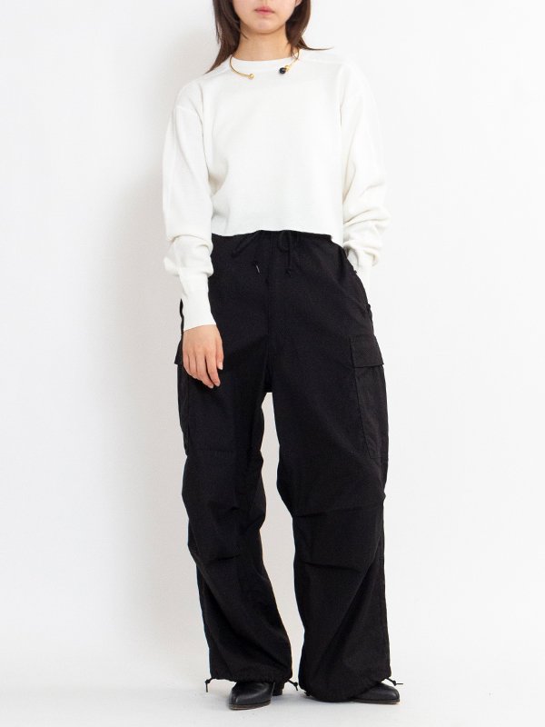 THERMAL CROPPED SHIRT-サーマルクロップドシャツ-HYKE（ハイク）通販