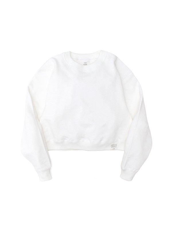 CROPPED SWEAT SHIRT-クロップドスウェットシャツ-HYKE（ハイク