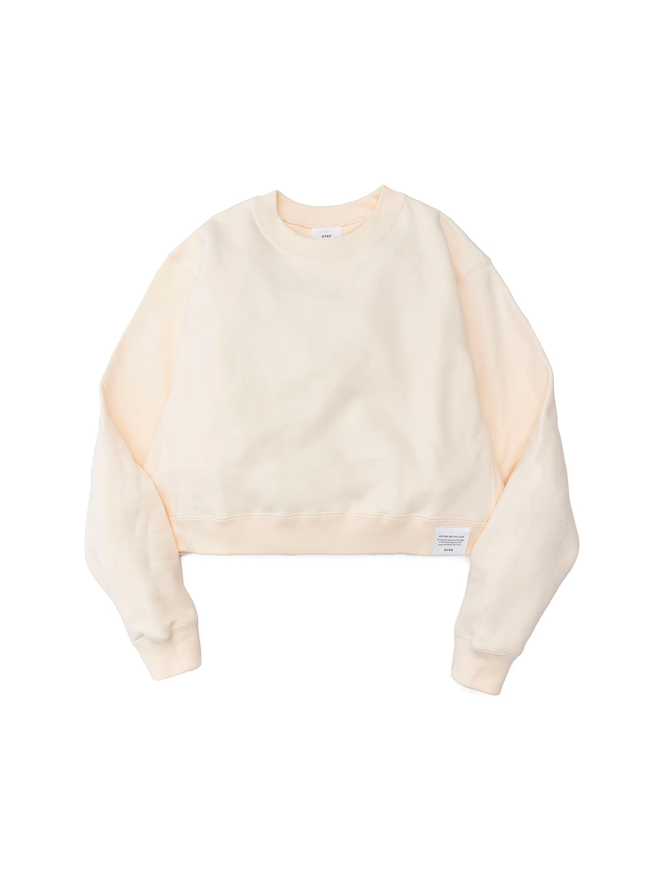 CROPPED SWEAT SHIRT-クロップドスウェットシャツ-HYKE（ハイク