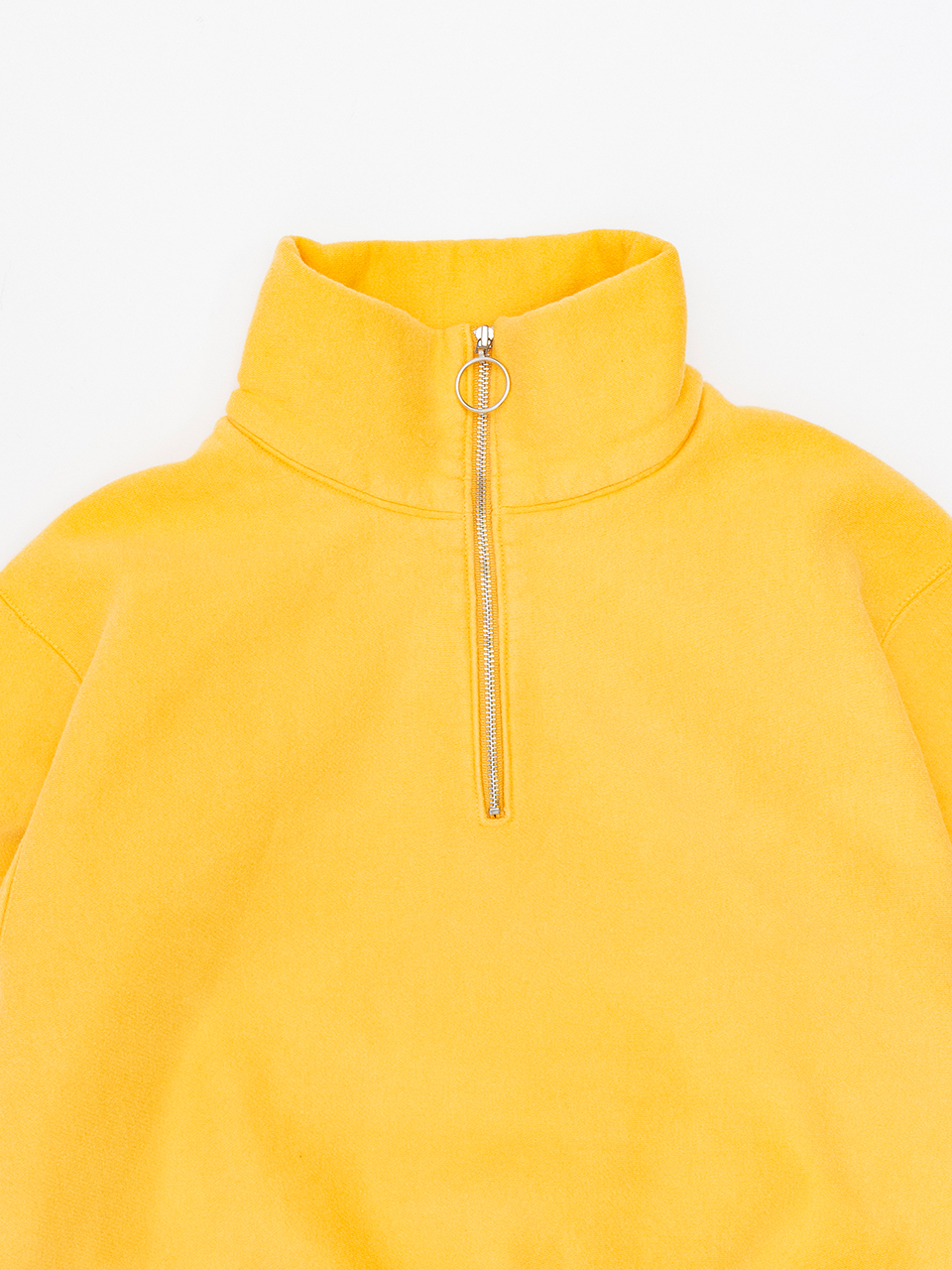 Athletic fleece half zip P/O short-アスレチックフリースハーフ