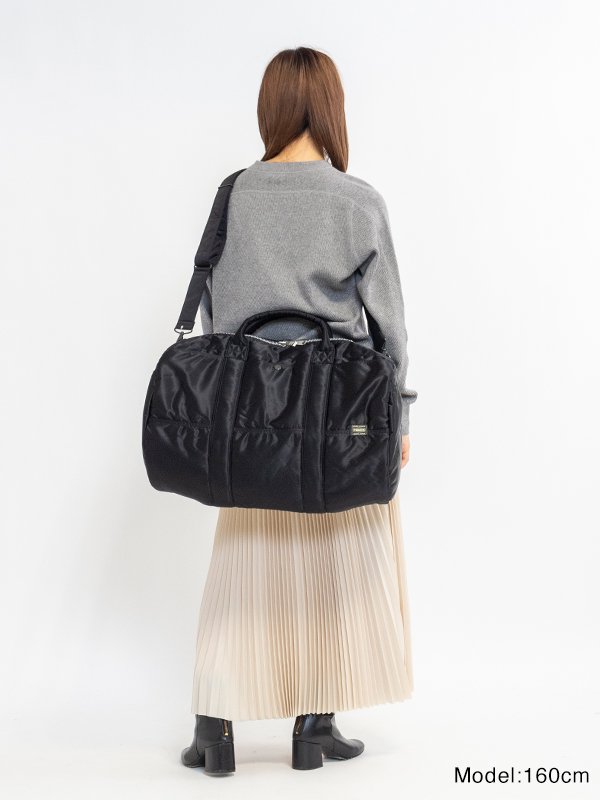 美品】ポーター タンカー 2Way ドラムバッグ Lサイズ ブラック W57 美