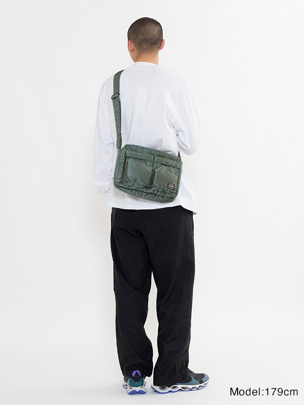 TANKER SLING BAG W zip(L)-タンカースリングバッグダブルジップ(L