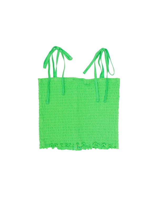 Cotton shirring camisole -コットンシャーリングキャミソール-PHEENY