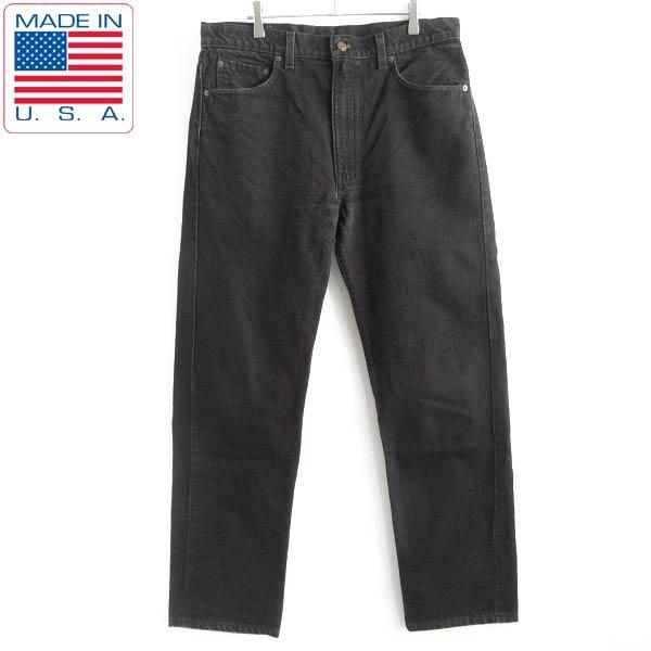 1994年製 最高峰 USA製 リーバイス505 脇割 後染めブラック ジーンズ