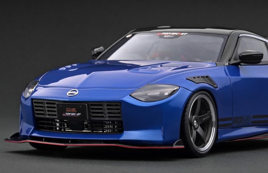 IG3386 1/18 TOP SECRET Fairlady Z (RZ34) Blue Metallic - ig-model