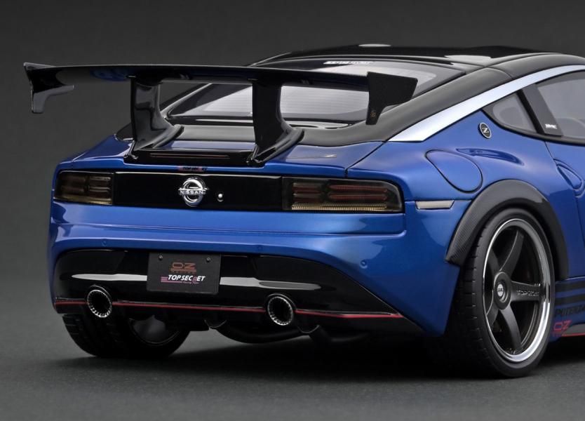 IG3386 1/18 TOP SECRET Fairlady Z (RZ34) Blue Metallic - ig-model
