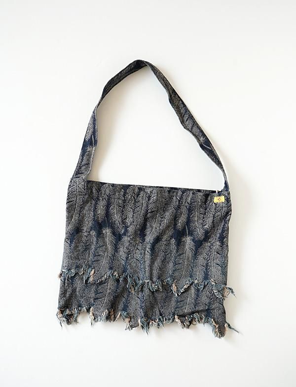 KAPITAL - 12ozフェザーデニム BOOK BAG - BLUE NEON