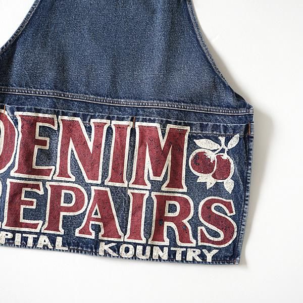 KAPITAL - 13ozデニム ダメージドアドエプロン（DENIM REPAIRSpt