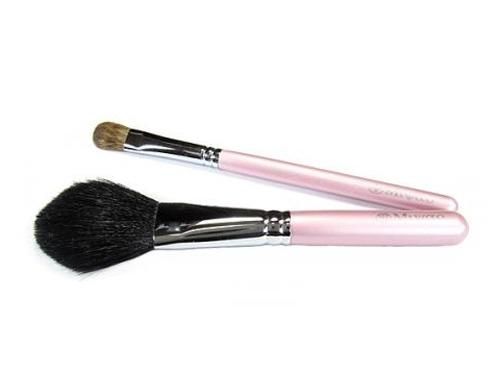 高級ピンクパール2本セット[ミドル軸タイプ] PK-3D - 熊野筆・メイク