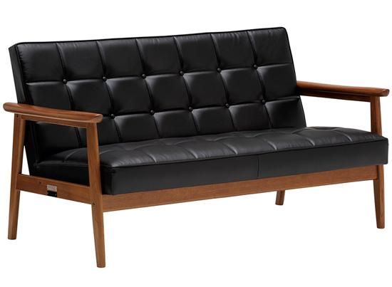 カリモク60 Kチェア2シーターコールブラック | Plain Table