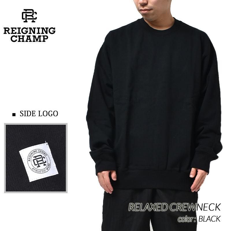 REIGNING CHAMP RELAXED CREWNECK BLACK レイニングチャンプ