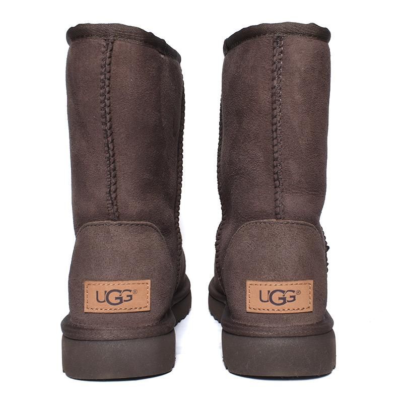 UGG WOMENS CLASSIC SHORT II CHOCOLATE アグ ムートンブーツ