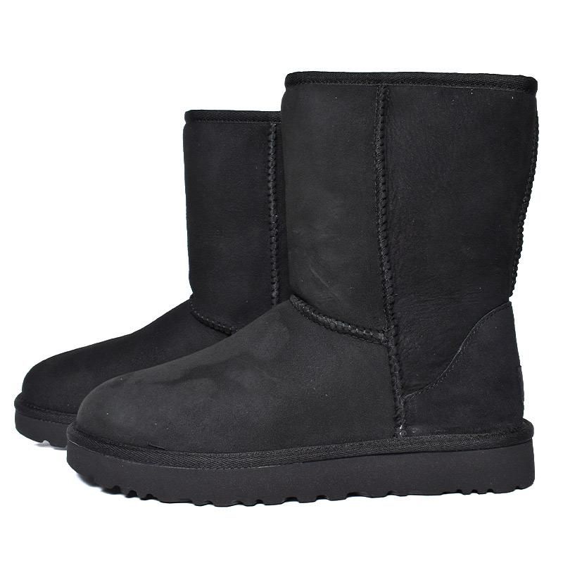UGG WOMENS CLASSIC SHORT II BLACK アグ ムートンブーツ クラシック