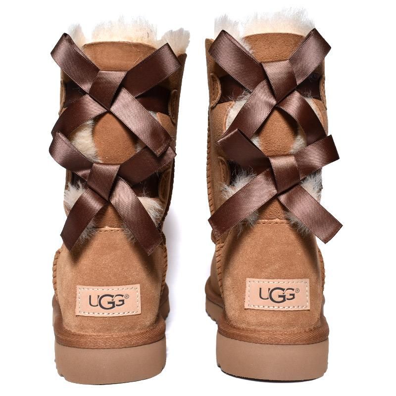 UGG WOMENS BAILEY BOW II CHESTNUT アグ ムートンブーツ ベイリー