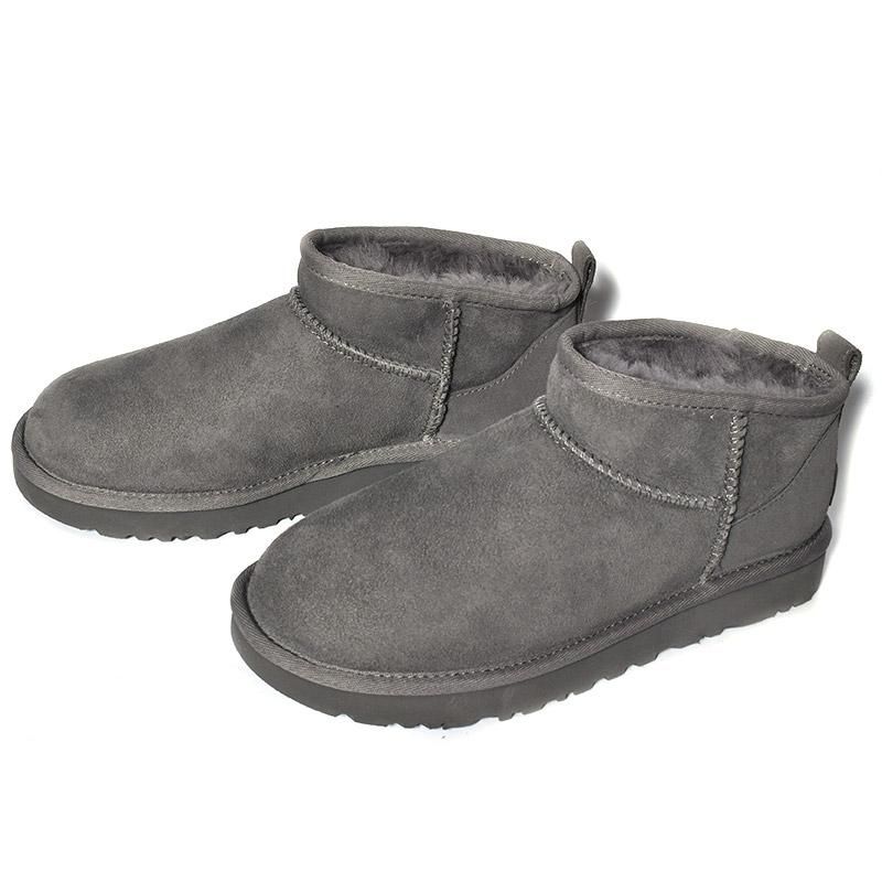 UGG WOMEN CLASSIC ULTRA MINI GRAY アグ ムートンブーツ クラシック